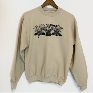 Guns n’ Roses Tan Crewneck Sweatshirt